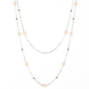 Paparazzi Beach Party Pageant Brown Tan Necklace and Earring Set